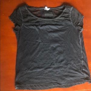 Aeropostale Black Lace Top